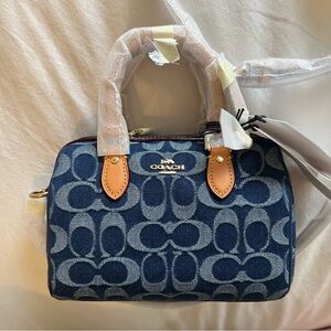 NEW Coach Denim Mini Rowan